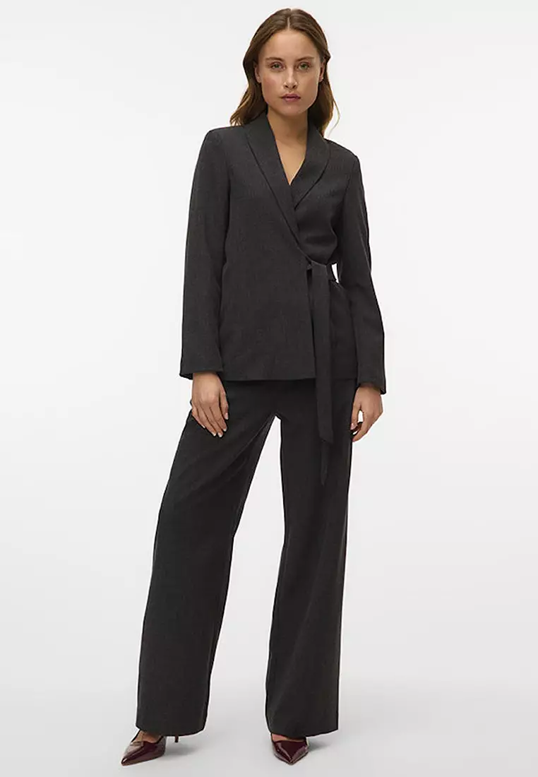 Long Sleeve Loose Strap Blazer