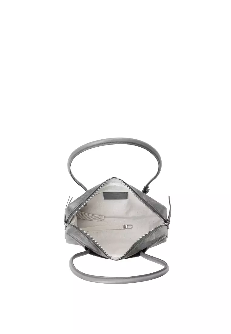 TONA Pocket East West Boston Bag - Distressed Grey