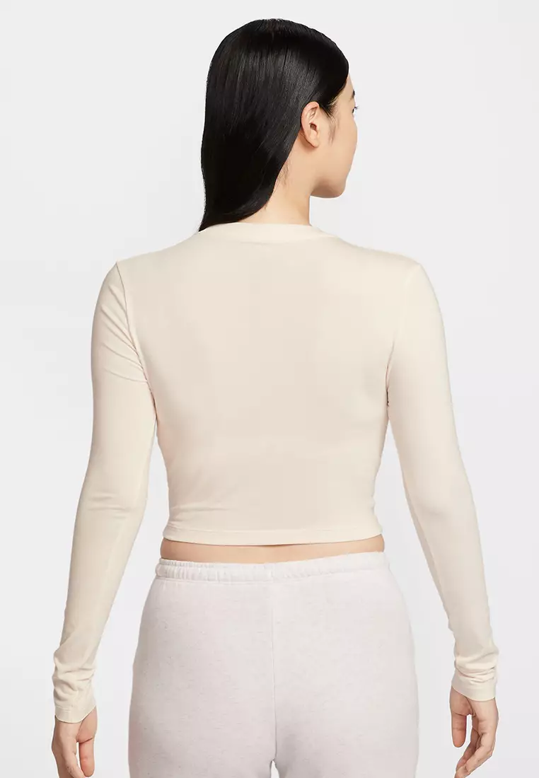 Sportswear Chill Knit Slim Long-Sleeve Cropped Top