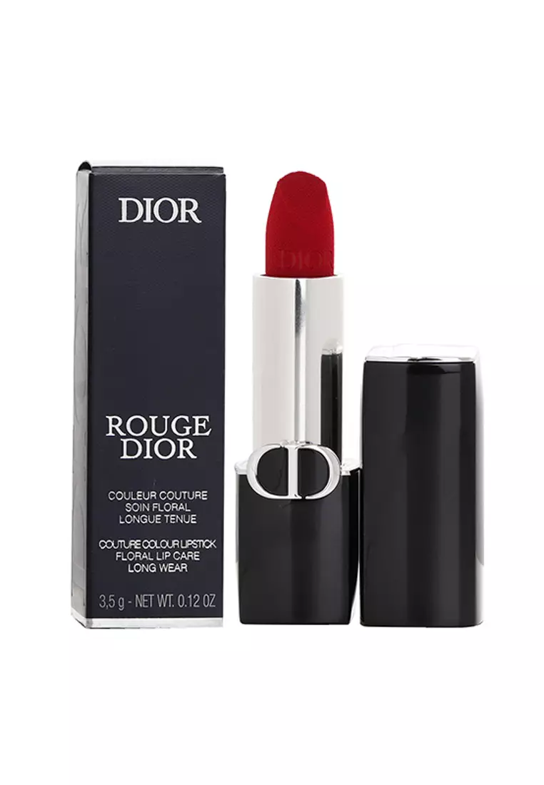 CHRISTIAN DIOR - Rouge Dior Couture Colour Velvet & Satin Finishes Lipstick - # 999 Velvet Finish 3.5g/0.12oz
