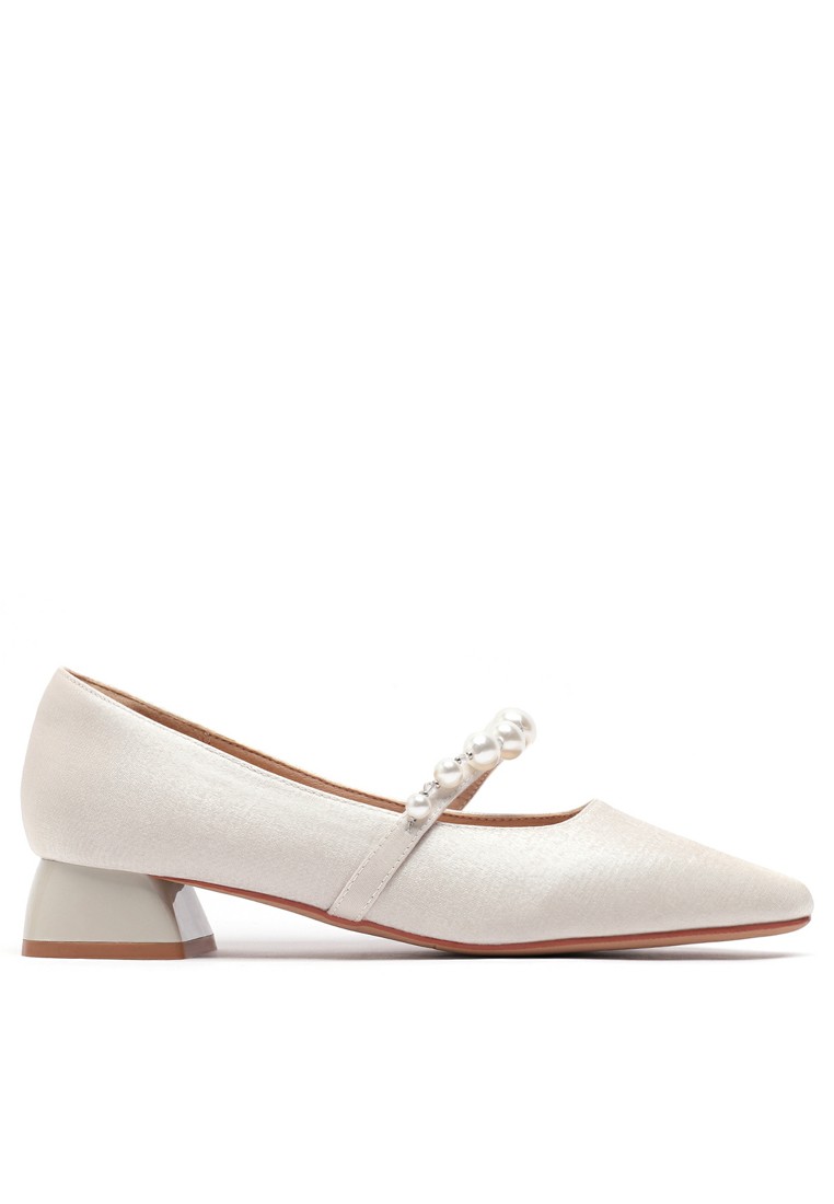3CM Pearl Strap Mary Jane Shoes 213-5