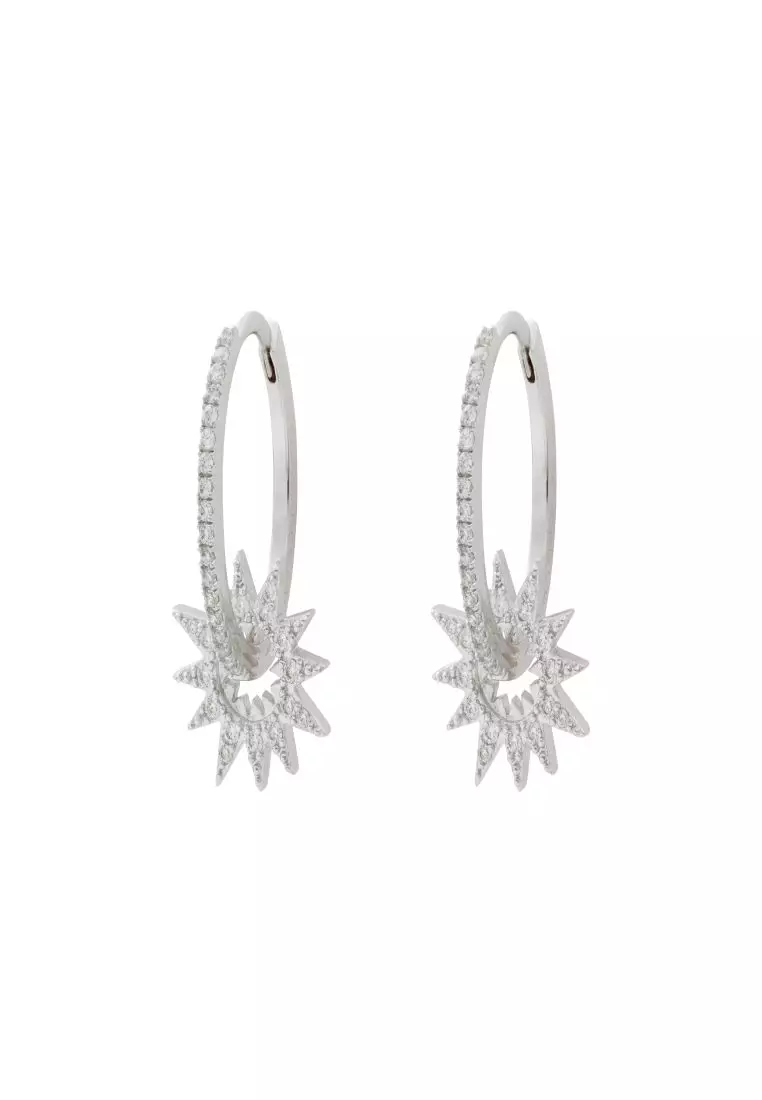 Buy silver earrings top online