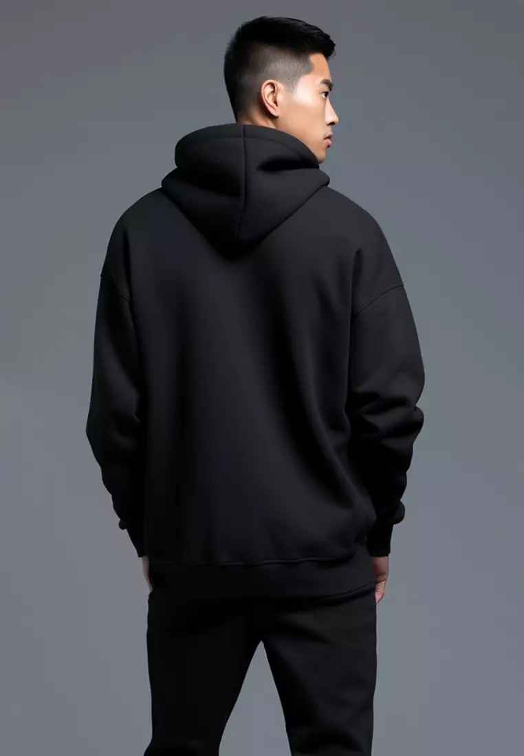 MO127D hoodies draco cute blk Hoodie Hitam