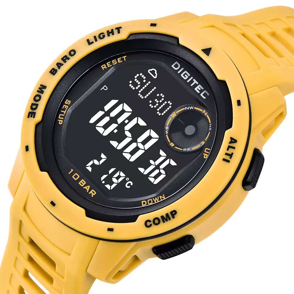 DIGITEC Jam Tangan Digital Pria DS-8100T Sport Watch - YL4B Yellow
