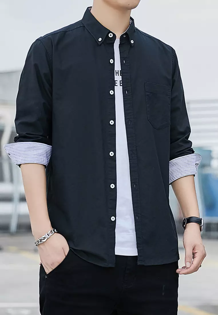 Slim Casual Long Sleeved Shirt C2001