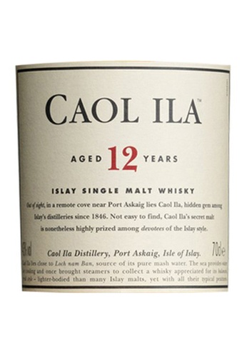 Cornerstone Wines Caol Ila 12 Year Old 0.70l D4A78ES80294D9GS_1