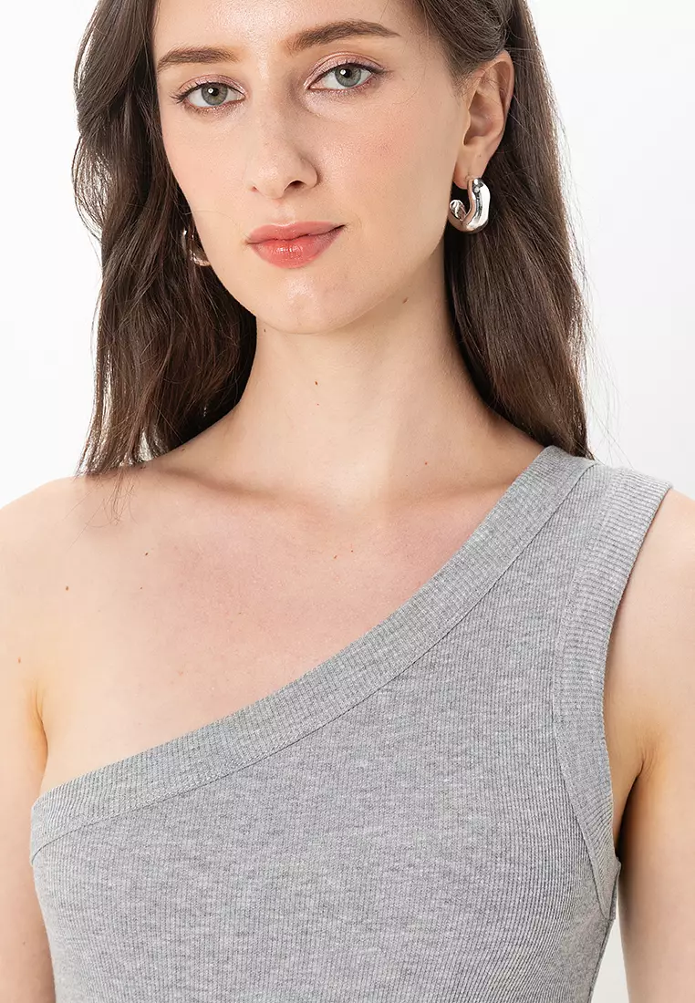 One Shoulder Bodycon Mini Dress