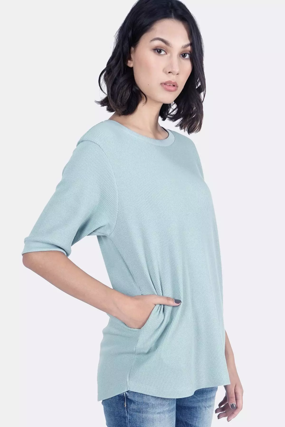 Kaos Wanita Elley Light Green