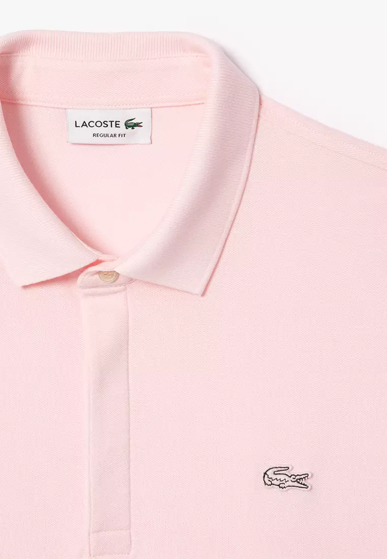 Men's Lacoste Paris Polo Shirt Regular Fit Stretch Cotton Piqué