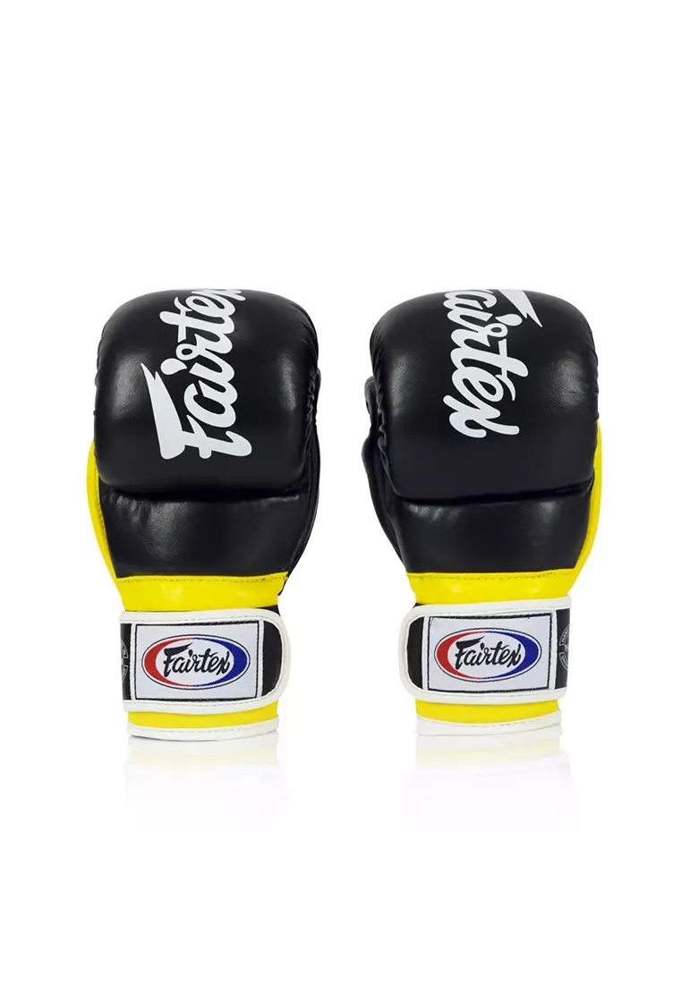 Fairtex Super Sparring MMA Grappling Gloves - FGV18 - Black/Yellow