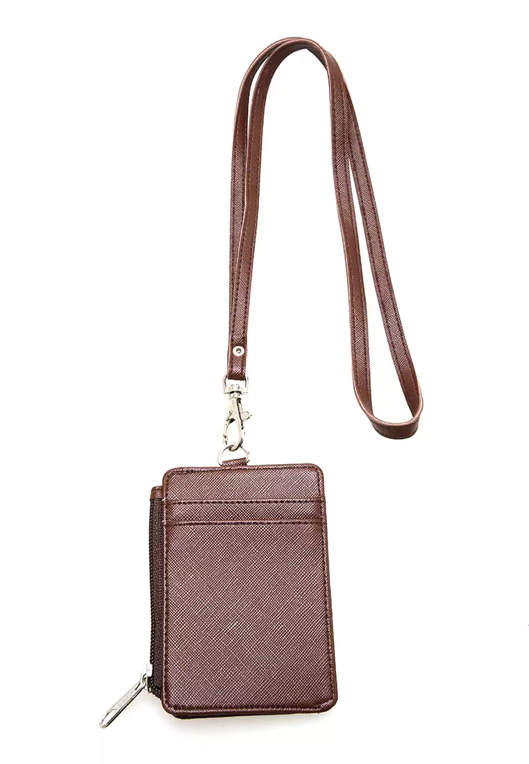 Siska Name Tag Seleting ID Card Desain Simple Premium Quality - Coklat Tua