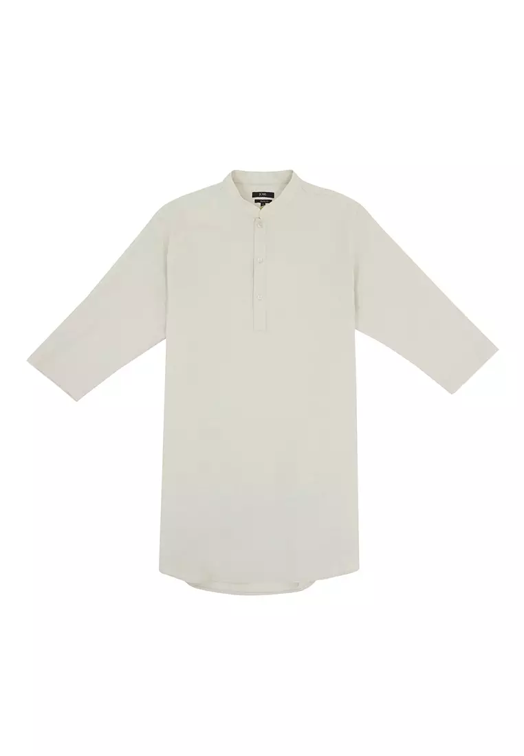 Jobb Arkhan Baju Koko Pria Kurta Lengan Pendek Regular Fit Khaki