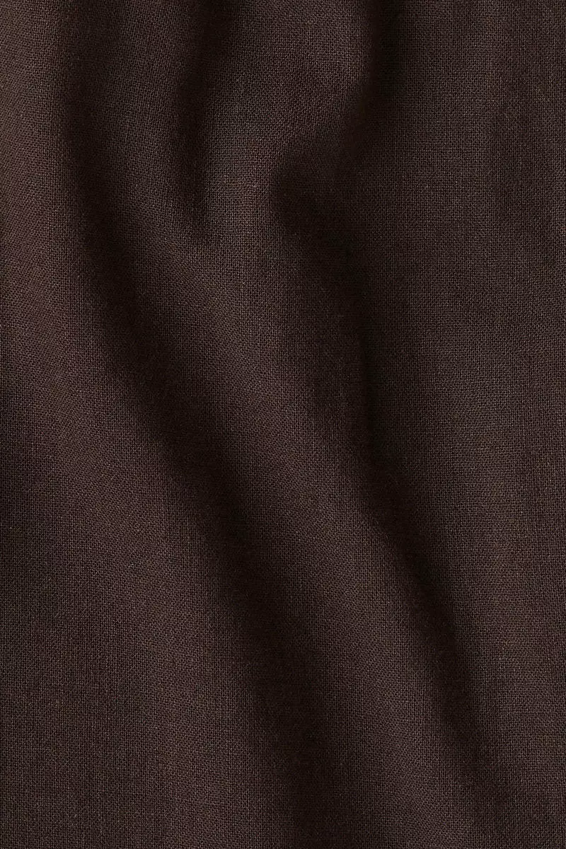 Regular Fit Linen-blend trousers