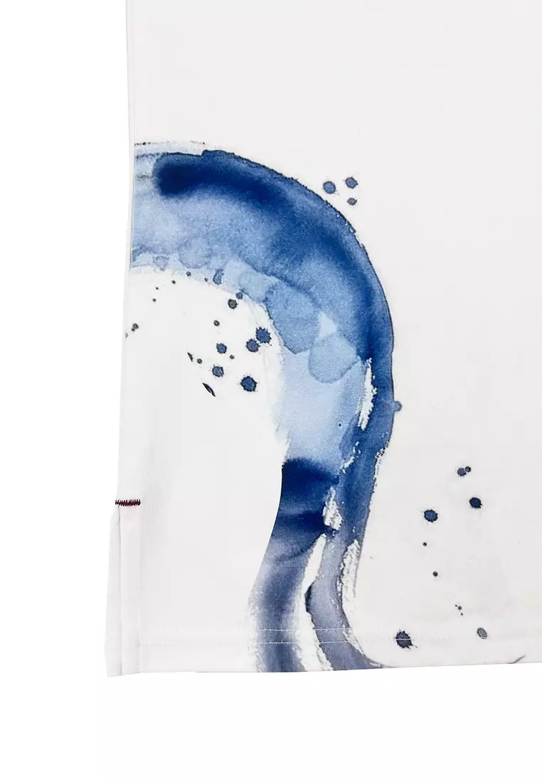 男裝V57錦鯉印花涼感短袖T恤