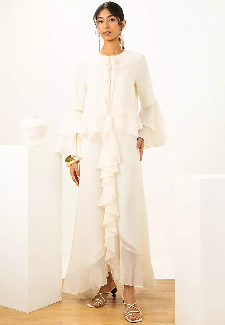 Anya Maxi Flounce Dress