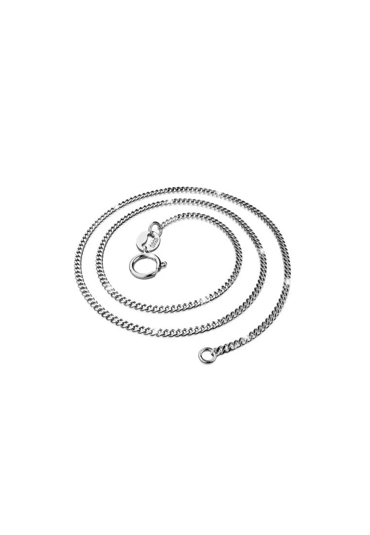 White gold fine chain on sale necklace