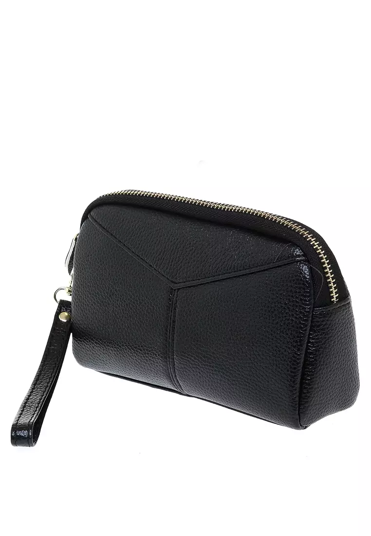 Athena Leather Kulit Wallet Dompet Wanita Sintetis Desain Vintage ORIGINAL - Black