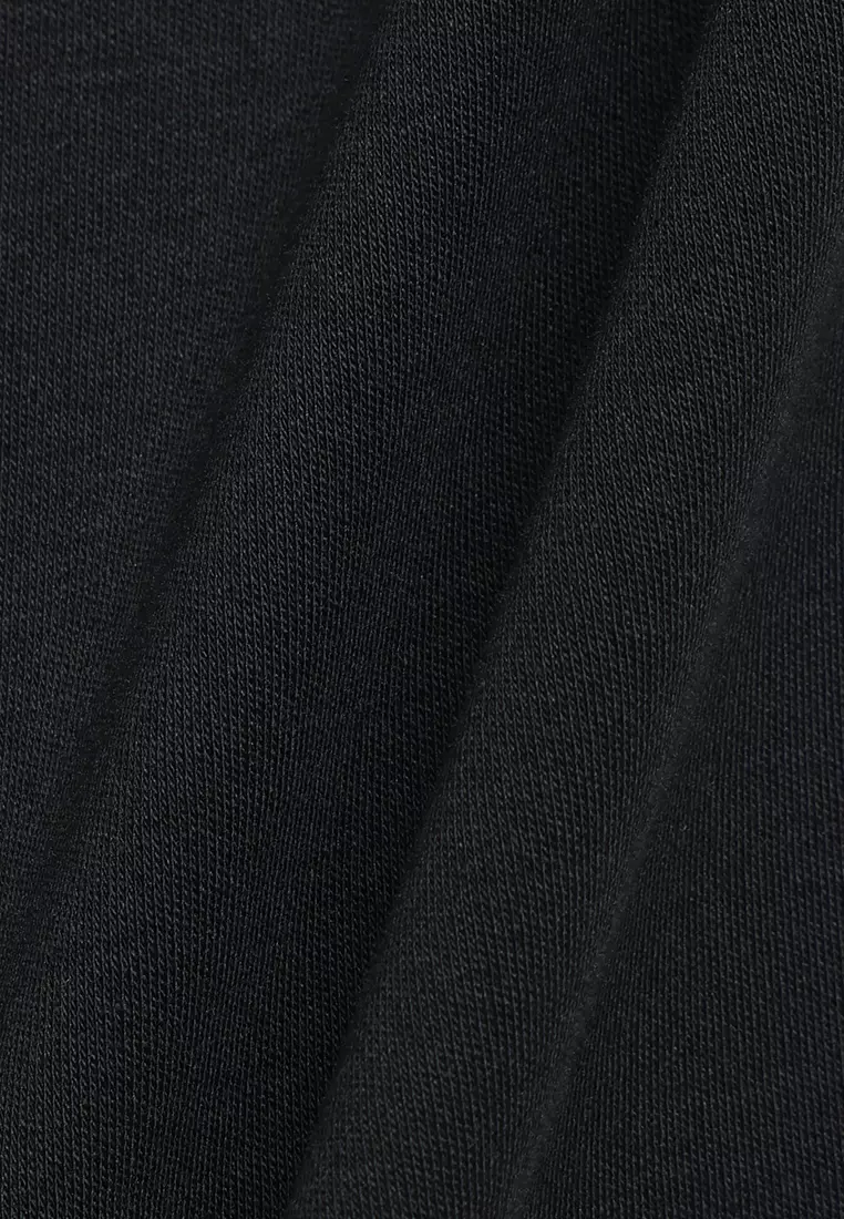 MANZONE - Kaos Lengan Pendek Pria Zane 02 Slim Fit - Black Colour Black