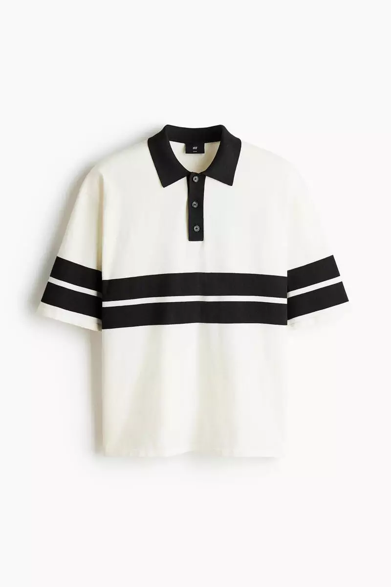 Loose Fit Knitted polo shirt