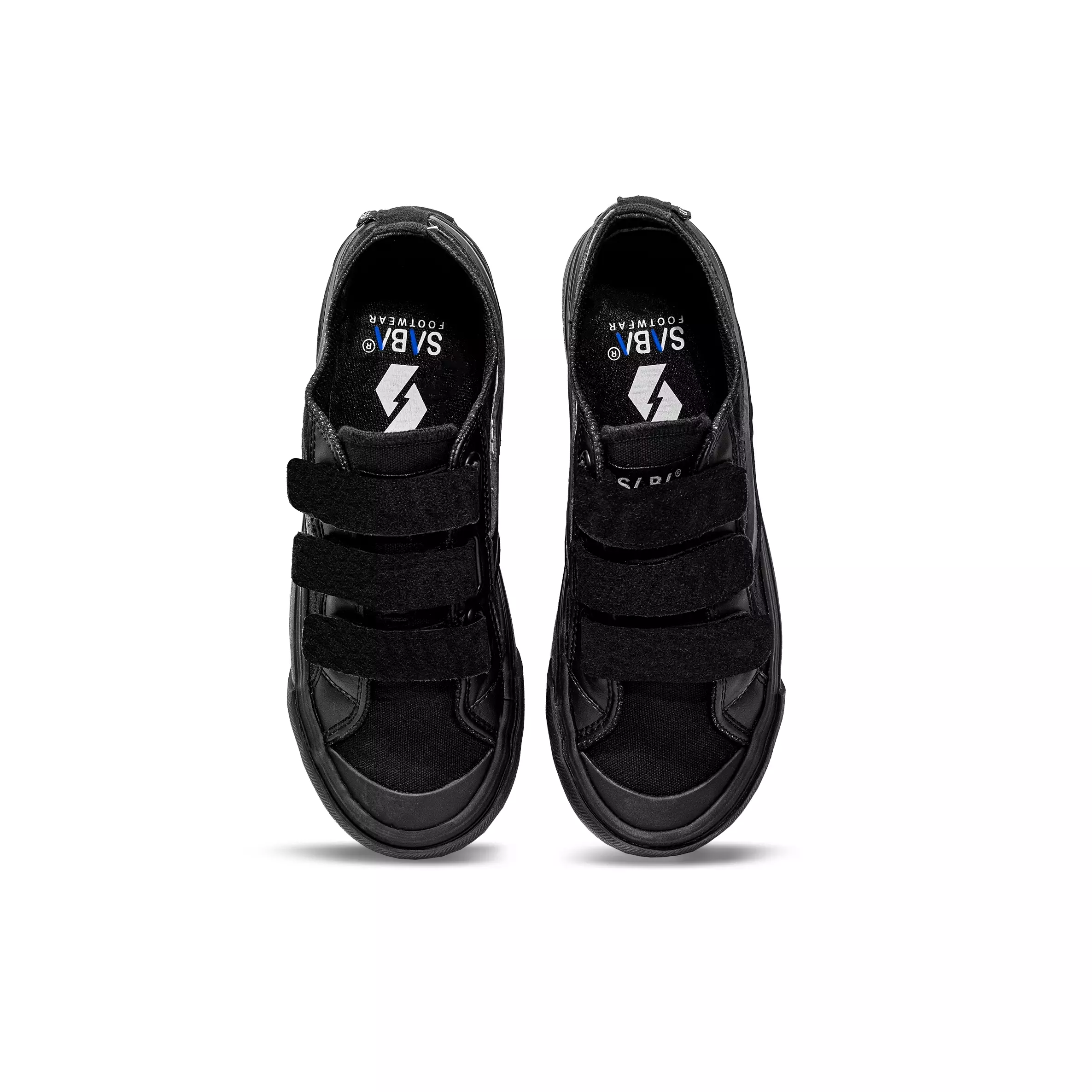 SABA Veloz Falco All Black - Velcro Sepatu Sneakers Casual Pria Wanita Original 100% VLZ 02