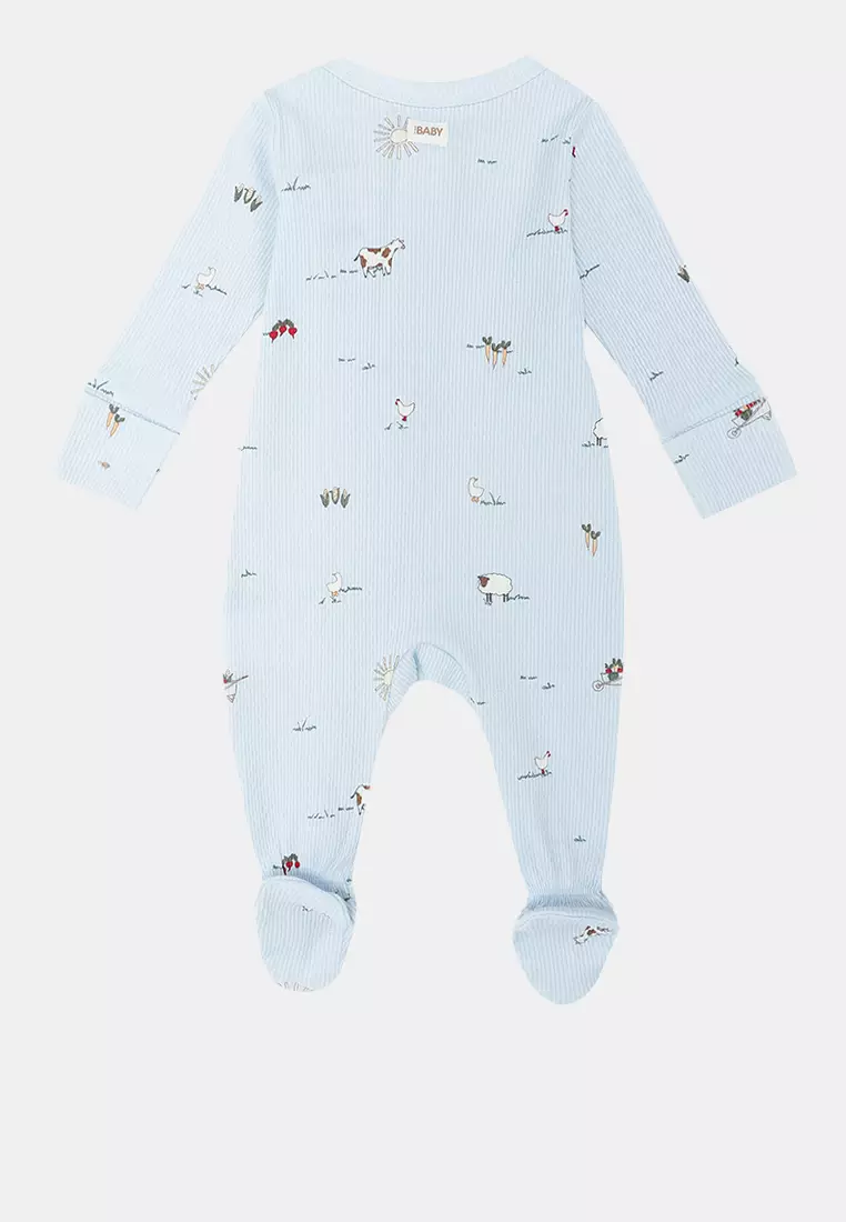 Organic Pointelle Zip Romper