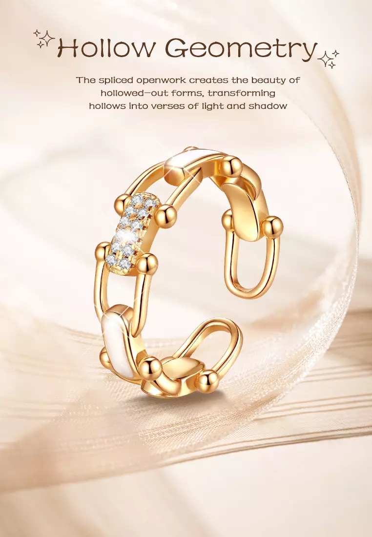 Cincin Wanita Titanium Korea Elegan Style Perhiasan Wanita Original Free Size Cincin Cewek