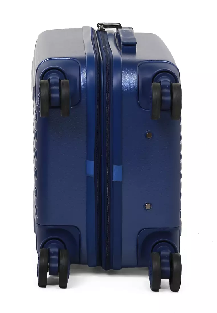 Carlton Koper Hardcase TSA Lock Unisex Size 20 Inch Suitcase Large Compartment Expander Zipper Material Polycarbonate ORIGINAL - Blue