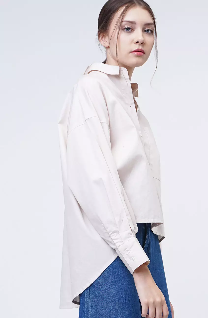 Kemeja Wanita Leslie Ecru Cream