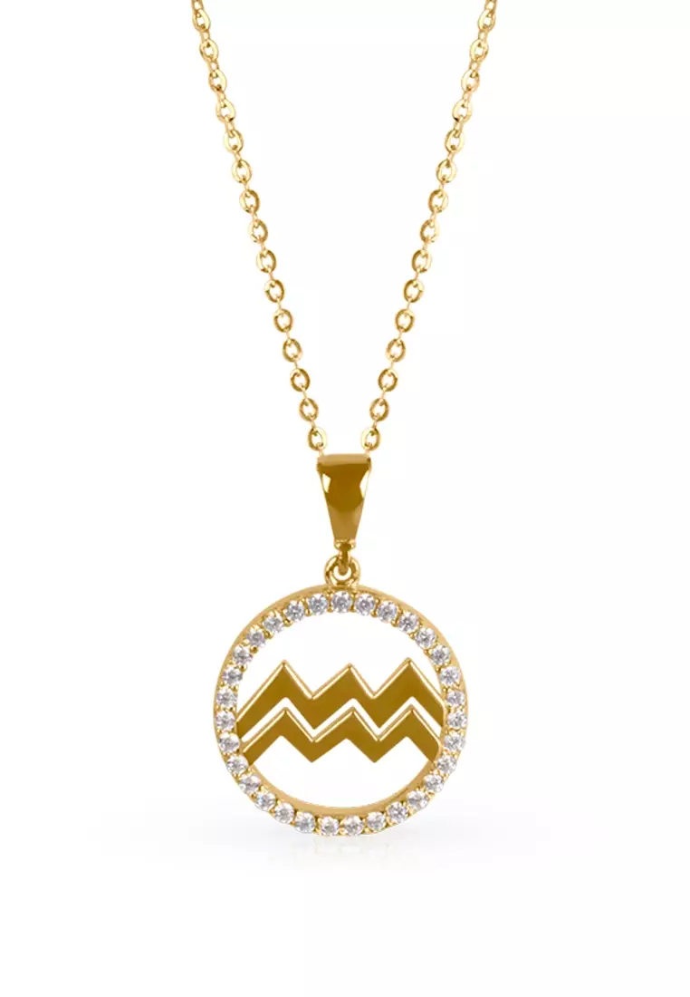 Aquarius Pendant 14k Gold