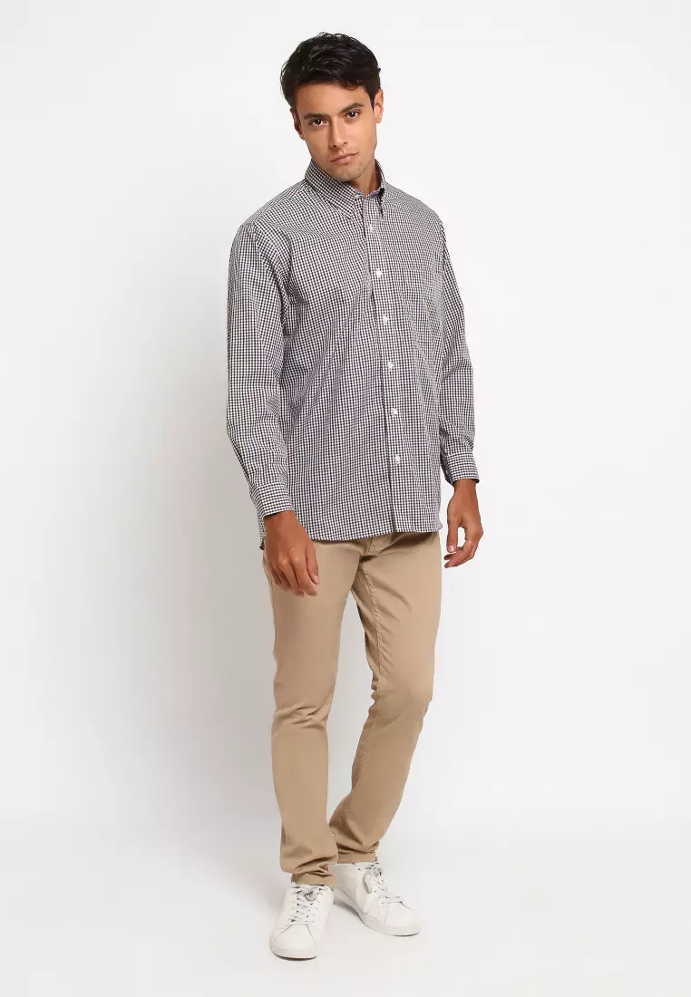 Byford Long Sleeve Kotak-kotak