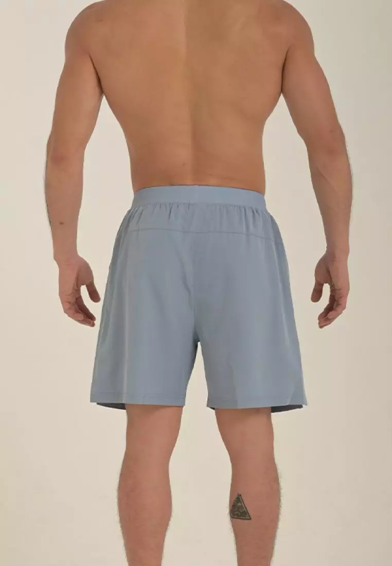 HAPPYFIT Short Men's Basic Running Shark Blue