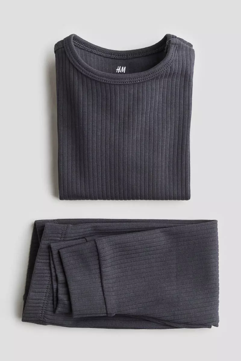 Ribbed cotton set