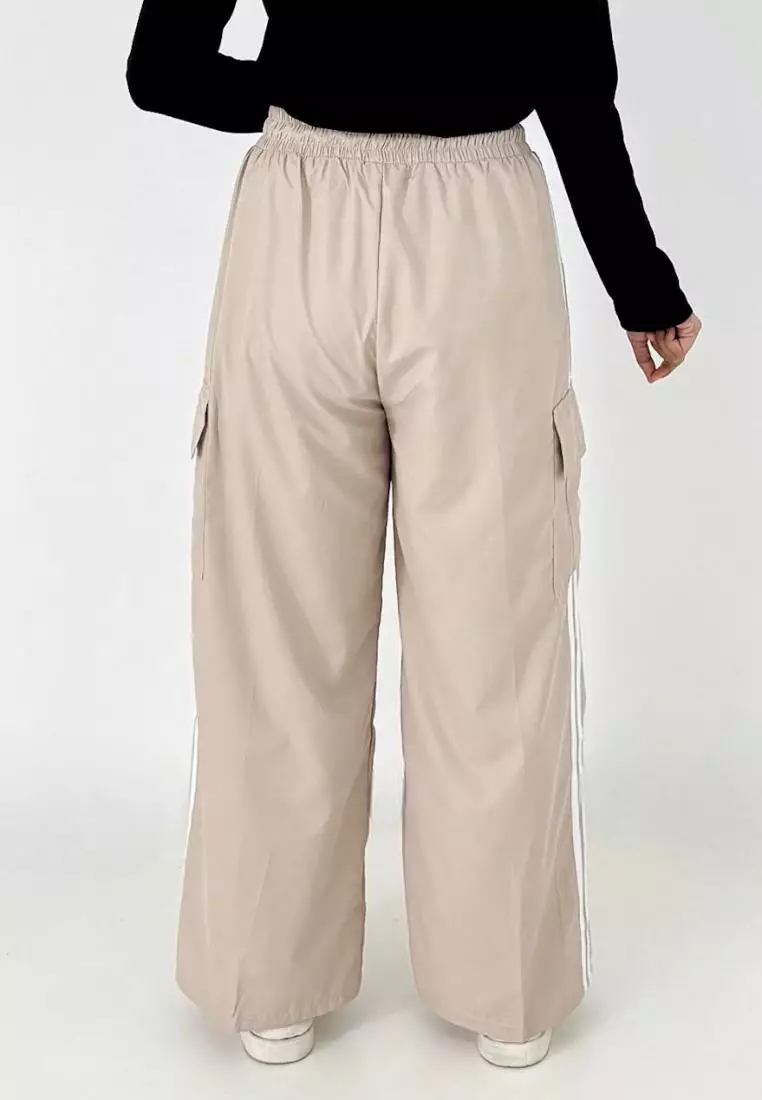 Daily Cargo Pants (Celana Panjang Kargo Muslimah) Krem