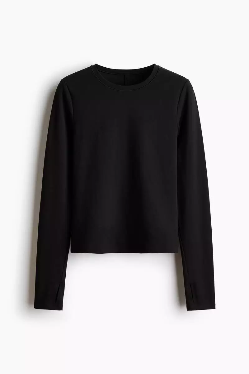 Slim Fit Long-sleeved sports top with SoftMove™