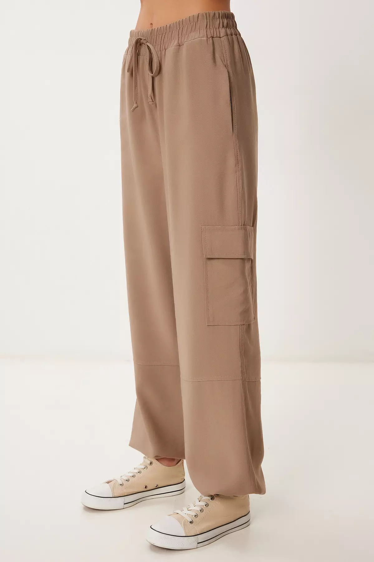 Women's Mink Pocket Linen Cargo Pants Mx00212