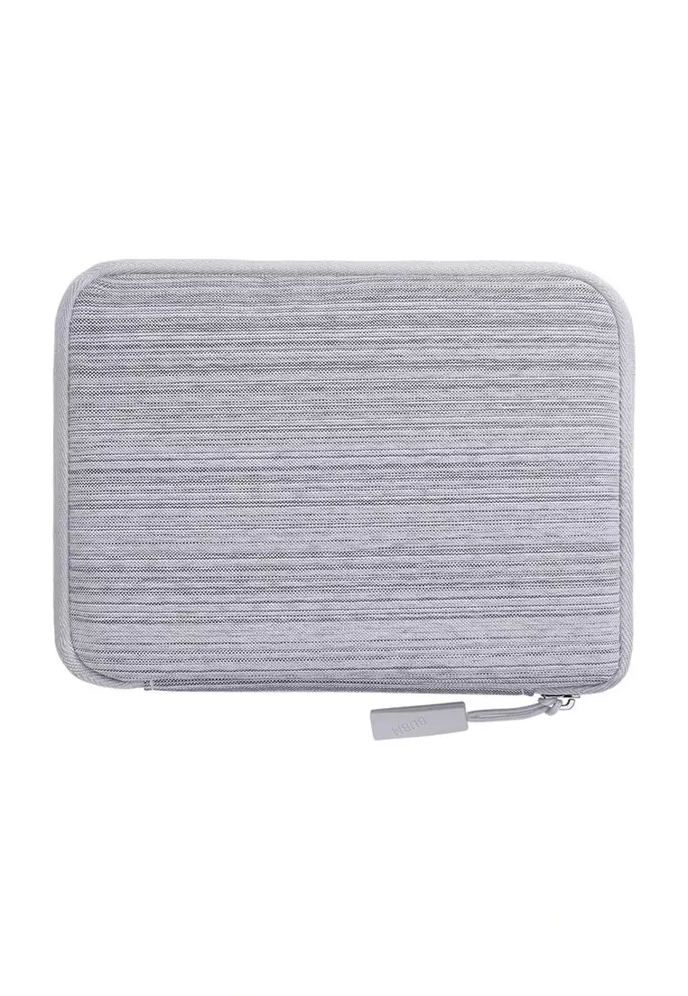 Bloosh Tas Gadget Organizer Travel Pouch Plain Portable Material Denim ORIGINAL - Gray