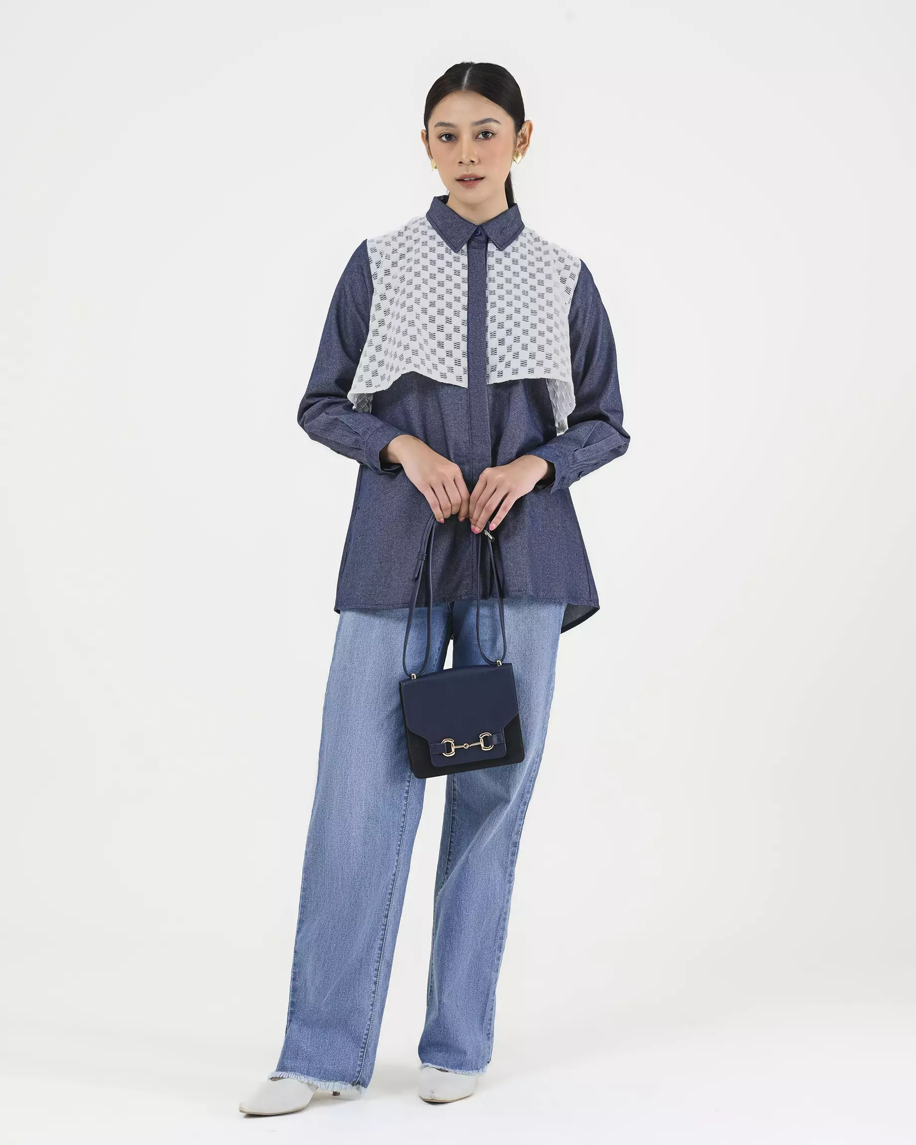 Geulis.id SEICA SHIRT - Darknavy