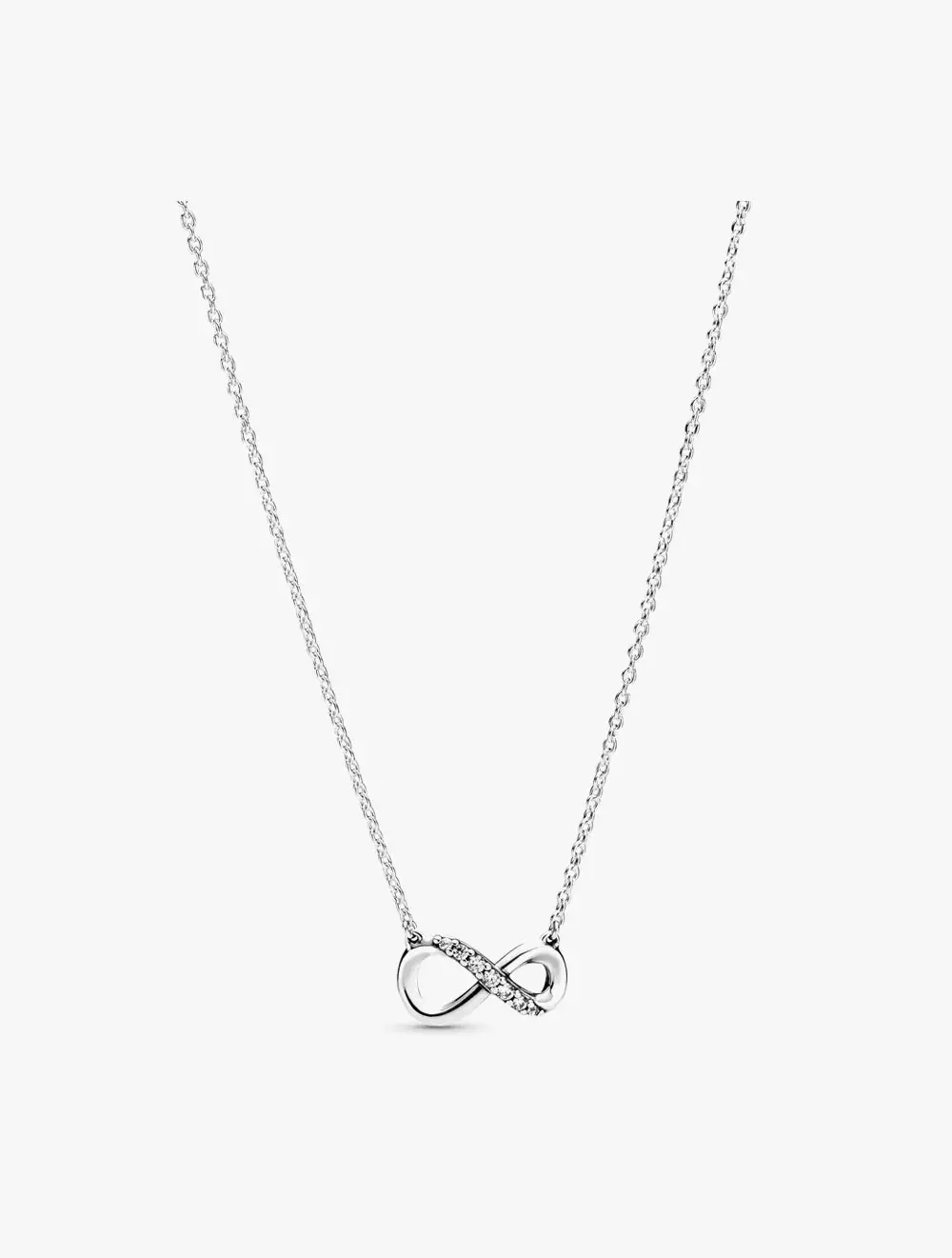 Sparkling infinity Collier Necklace - Silver