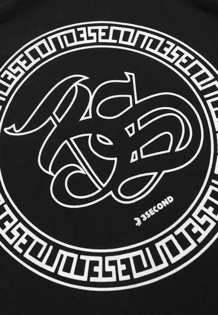 3Second Men's T-Shirt Short Sleeve Regular Fit Cotton Gruzz C231125