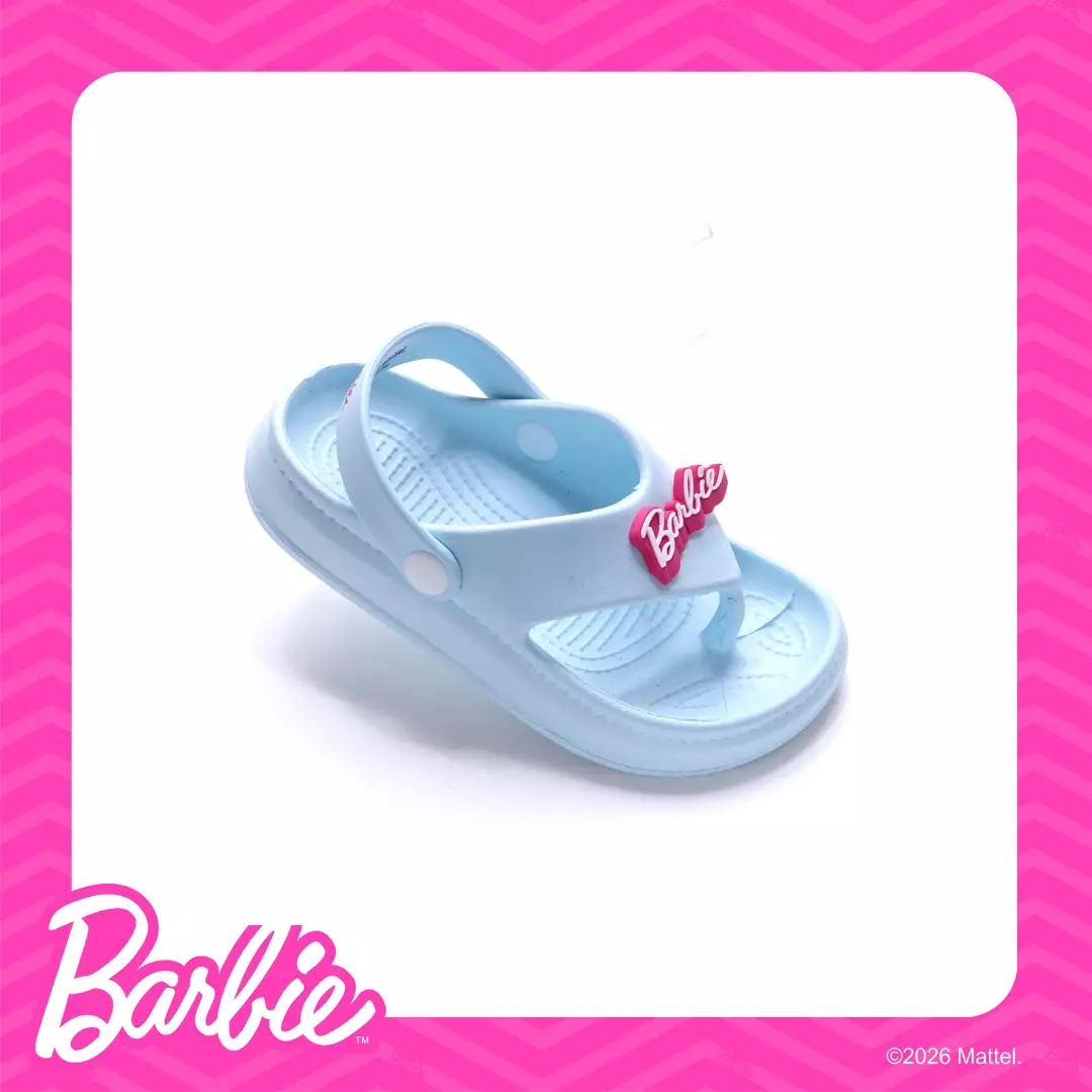 BARBIE - SANDAL WANITA ANAK CH830151WK JAPIT TALI FULL KARET - BIRU LANGIT