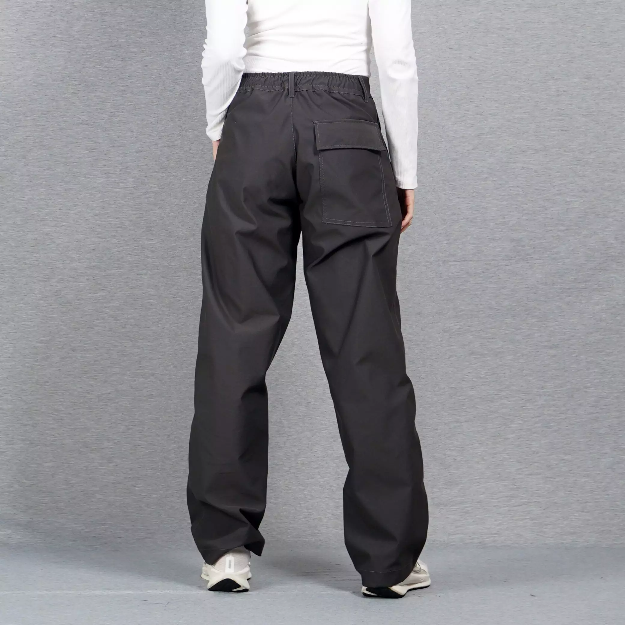JORDI Celana Panjang Wanita Celana Wanita Casual Reguler Fit Chino Pants Wanita - ABU