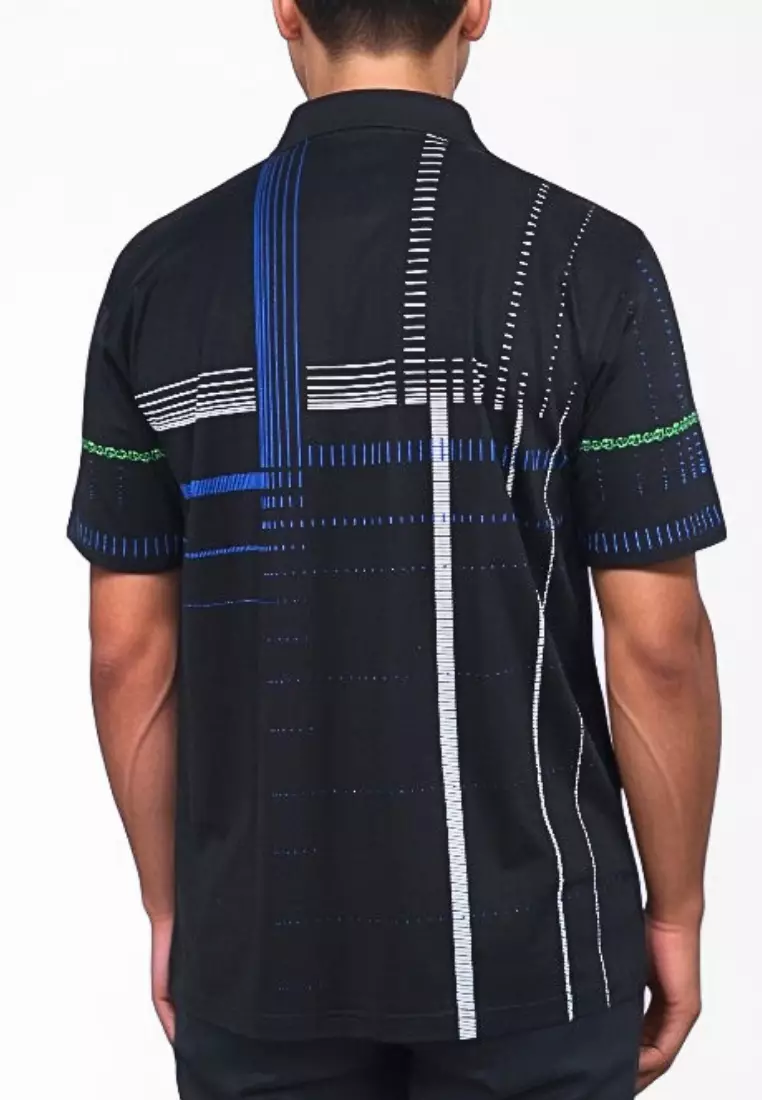 Crocodile DIAMOND 1837 Black Green - Kaos Kerah Pria Men Polo Original Relax fit