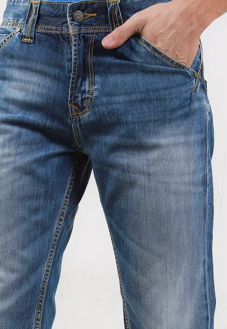 Straight Fit Denim Pants CFS081D