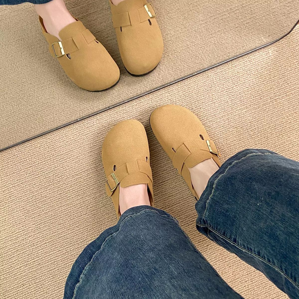 Sandal Wanita Rumah Santai Sendal Lebar Cewek Nyaman Dipakai WL24115