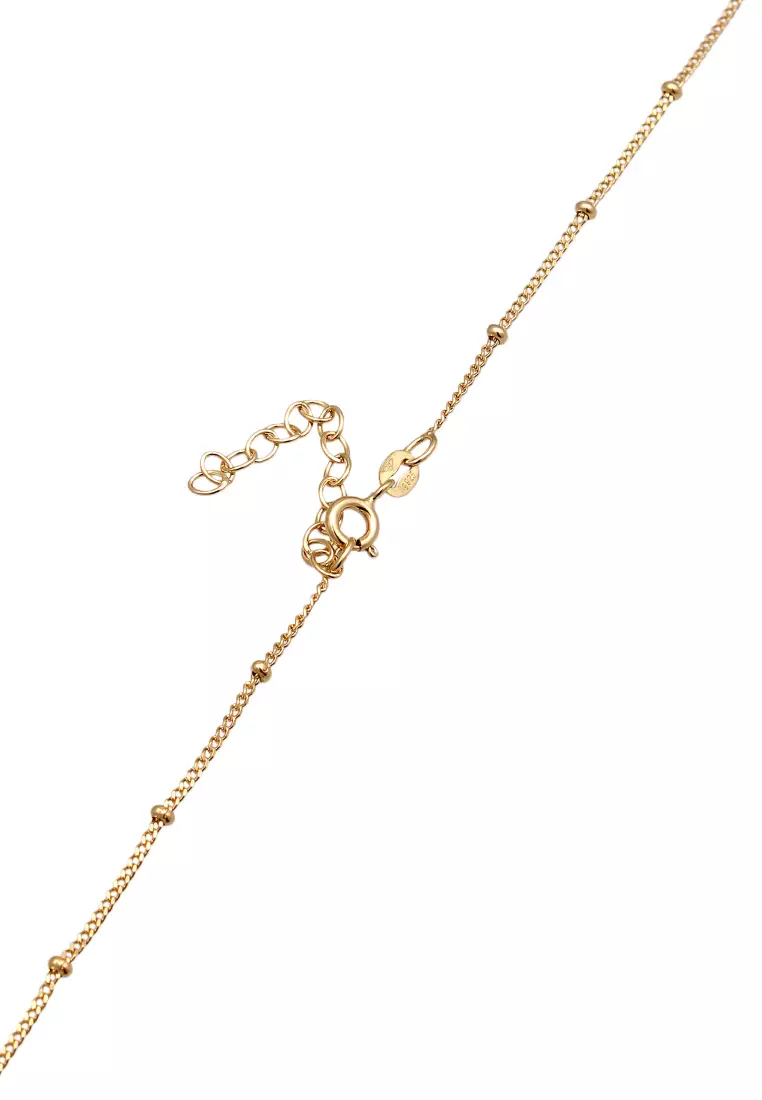 Necklace Sun Ballchain Gold Plated