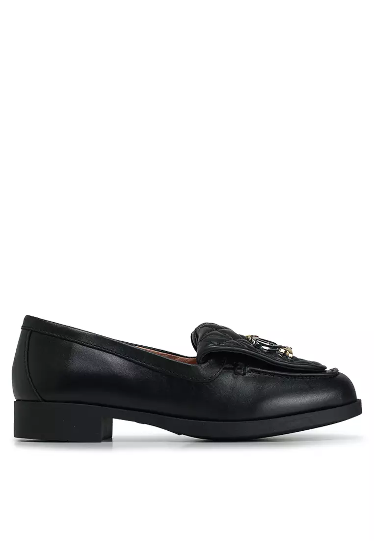 Discount on Love Moschino  shoes - SKU: Heart Plaque Loafers (nt)