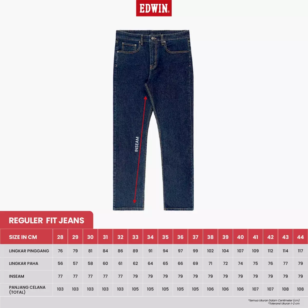 Celana Denim Pria 801 Handcrafted Indigo 3D Jeans Reguler Fit New 
