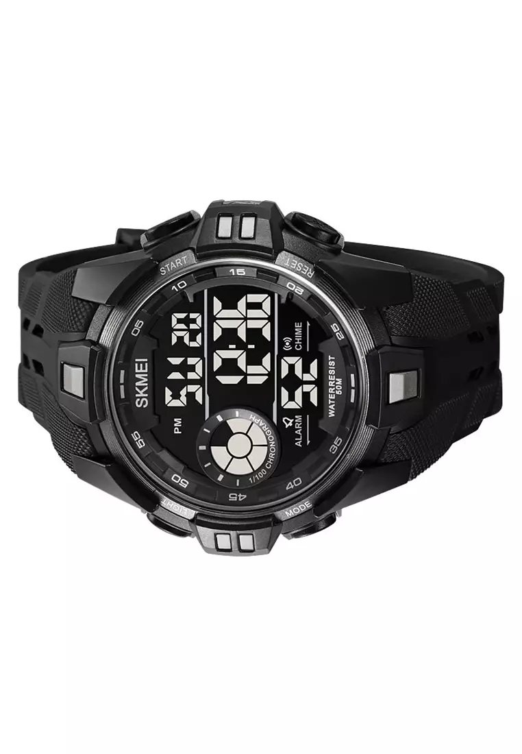 Jam Tangan Digital Pria Sporty Chrono Material TPU Waterproof ORIGINAL