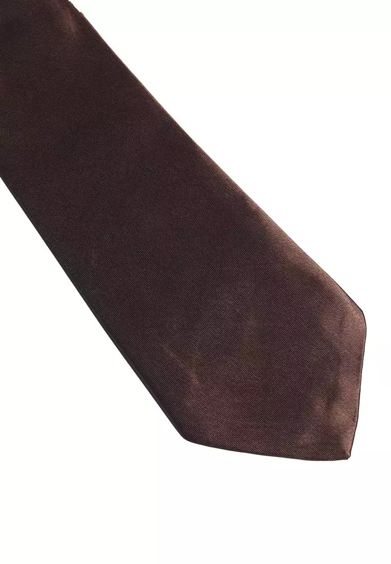 Houseofcuff Dasi Neck Tie Coklat Muda Satin Neck Tie