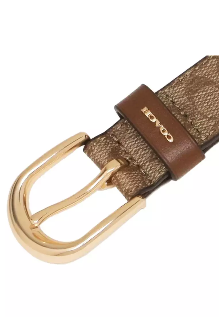 Buy Coach Coach Classic Belt In Signature Canvas - 25MM